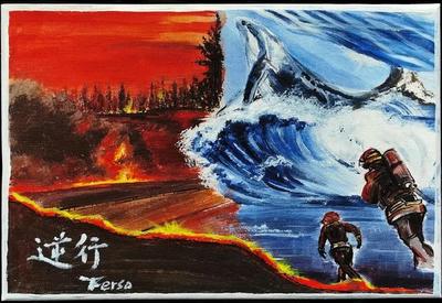 川农大“11·9”安全宣传月 绘画艺术赋能消防安全教育